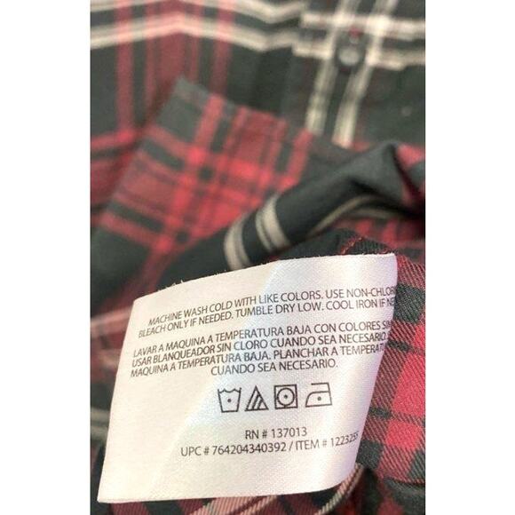 Orvis Plaid 100% Cotton Flannel Button Up Long Sleeve Shirt L - Picture 6 of 7